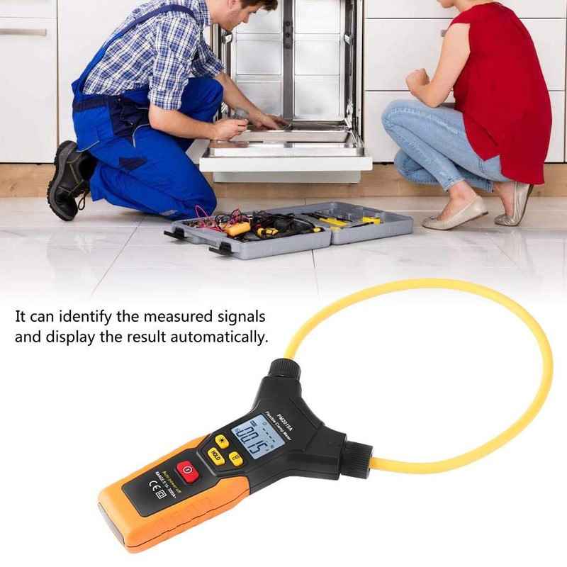 Flexible Clamp Meter, Walfront PEAKMETER PM2019A/PM2019S Handheld Digital Flexible Clamp