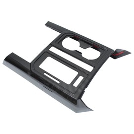 NewYall Center Console Gear Shift Cup Holder Panel Cover Trim for Ford F-150 2015-2020 Carbon Fiber ABS Interior Accessories