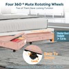 Supowin Under Bed Storage with Wheels, Rolling Underbed Storage Containers
