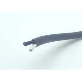 East Penn/Deka 25' Trailer Light Brake Cable 14/2 Wiring 14 Gauge 2 Wire Jacketed Gray