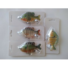 Unbranded Multi Jointed Fishing Lures 4-pack lot brand new lifelike swimbait crankbait