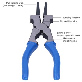 Welding Pliers, High Carbon Steel Mig Welding Pliers, Special-Shaped Electric Weld Tool Welding Accessories, for Cutting Wires, Removing and Installing Nozzles, Contacts