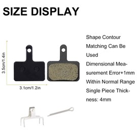 4 Pairs Bicycle Brake Pads Disc Brake Pads Bicycle Disc Brake Pads Bicycle Disc Brake Pads for Many Models Mountain Bike Disc Brake Pads