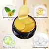 Parches Ojos 24k Oro, 60 Pcs, Colágeno, Contorno de Ojos