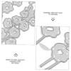 Gatuida Flower Craft Die Carbon Steel Cutting Die for DIY