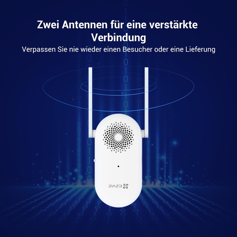 EZVIZ Indoor WiFi Chime CH1 | 0-72dB Adjustable Volume, 20