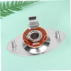 Gatuida Chrome Oval Indented Pickup Jack Plate Output Socket for