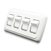 American Technology Components Quad SPST On-Off Switch with Bezel, 12-Volt,