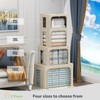 CYhom 3Pack Foldable Storage Bins - Frame Storage Box Linen