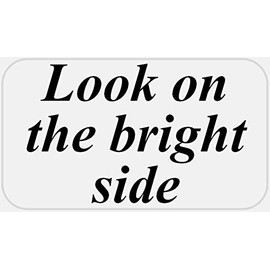 Look On The Bright Side - 500 Stickers Pack 2.25 x 1.25 inches - Optimism