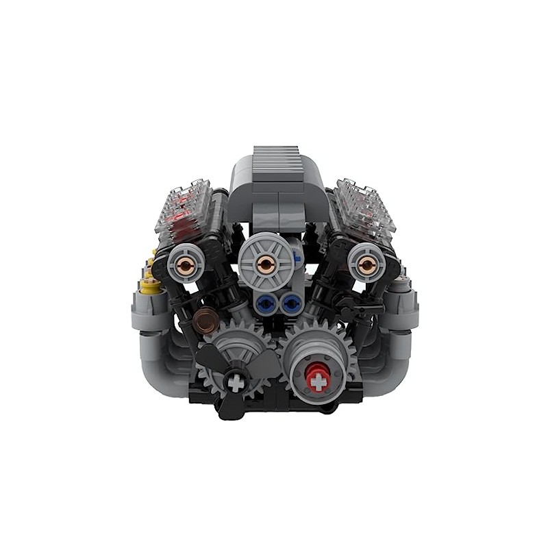Motor V8 con caja de cambios Tech Engine Model Building