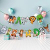 DazzJoy Happy Birthday Garland Animals, Jungle Birthday Garland Children, Happy
