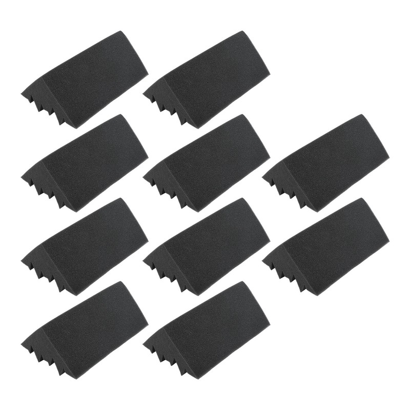 10Pcs Acoustic Foam Noise Pollution Reducing Polyurethane Sound Absorption Foam