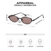 Appassal Retro Oval Sunglasses for Women Trendy Classic Shades Y2k