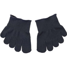 Dot Japan Yubi Danro 5 Toe Socks, Far Infrared Socks, Women's, Socks That Keep Your Feet Cool, Warm, Made in Japan (Black 1 Pair)