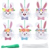 Baderke 24 Set Easter Bunny Craft Easter Paper Plate Kit