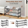 KANAV Expandable Shoe Rack Organizer – 3-Tier Shoe Shelf for