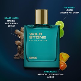 Wild Stone Edge EDP Premium Perfume for Men, 100 Ml | Long-lasting Eau De Parfum | Luxury Fragrances | Fragrance for Modern Lifestyle | Ideal Gift For Him | Premium Scent For Men