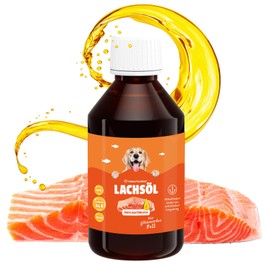 Wahre Tierliebe Lachsöl aus 100% atlantischem Lachs I Fischöl mit Reichhaltigen Omega 3 & 6 Fettsäuren als Perfekte Nahrungsergänzung, Made in Germany