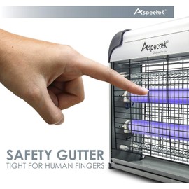 Aspectek 20W Electric Indoor Bug Zapper, Mosquito, Moth, Wasp, Insect Killer, Fly Zapper, Bug Lamp Light for Home, Restaurant, Office Use with Protection Mesh Film. Efficient & Effective