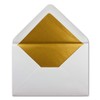 50 x B6 envelopes with gold inner lining, 12.5 x