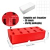TATMOHIK USB Flash Drive Organizer for Desktop, Space-Saving Design Square