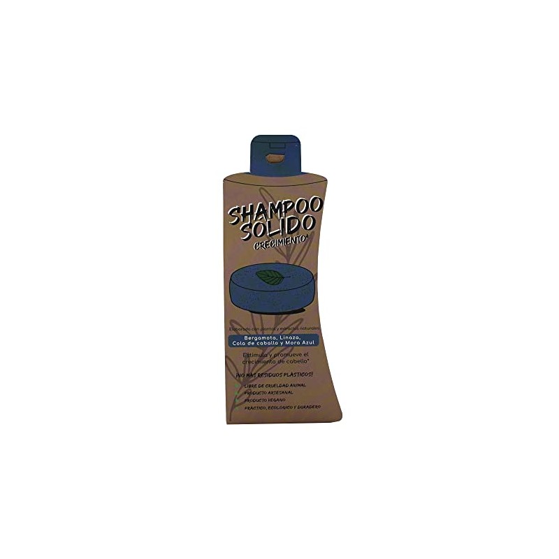 Arbol Verde Shampoo Sólido en Barra Natural Crecimiento con Bergamota,