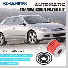 Automatic Transmission Filter ATF Kit Compatible with 2003-2007 Honda Accord 2005-2006 Honda Odyssey 2005 Honda Pilot 2004-2006 Acura TL Replace # 25450-RAY-003 25450RAY003 91302-RAY-003 94109-12000