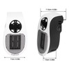 500W Black and White Mini Electric Heater Portable Wall Mounted