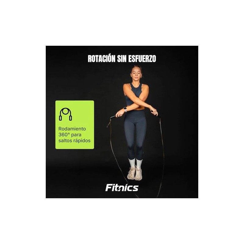 Cuerda para Saltar Crossfit Ajustable - Cordón Tejido Grueso -