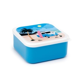 Puckator VW Volkswagen T1 Camper Bus The Waves are Calling Set of 3 Lunch Box Snack Storage M/L/XL - Lunchbox with Multi Compartments - Small Food Containers - Lunchbox for Adults and Kids Girls Boys