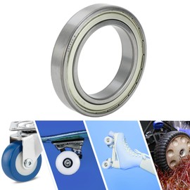 ACROPIX 6015ZZ & Deep Groove Ball Bearings P0 75x115x20mm Lubricated Bearings Double Metal Seal Silver Tone Scooter Skateboard Wheel