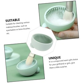 BIUDECO Makeup Brush Wash Bowl Brush Cleanser Brush Cleansing Mat Brush Cleanser Cosmetic Cosmetics Brush Scrubber Random