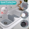 Dunkive 3 Pack Sink Mat and Sink Saddle Set, Sink