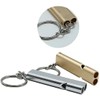 Emergency Whistle, Aluminum Whistle, Rescue Set of 8, Includes Key