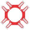 Swpeet 4Pcs 3" Aluminum Alloy Red 90 Degree Right Angle