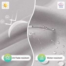 Ylymence Patio Chair Cushions Set of 2 Waterproof Outdoor Chair Cushions for Patio Furniture with Handle and Ties Outdoor Seat Cushions