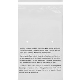 EcoSwift - 24” X 36" (1 Count) Self Seal Clear Poly Bags with Suffocation Warning for Packaging, Shipping - Permanent Adhesive