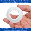 Radiator Rosettes, Pack of 6, DN32 Size with Diameter 44