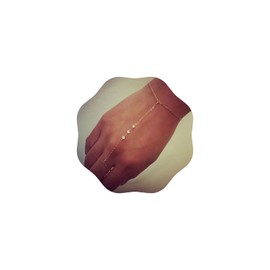 ANYILVTULI Simple Slave Bracelet Hand Chain for Women Pretty Dainty 2023303 (gold)