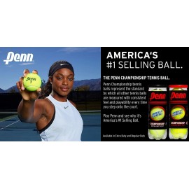 Penn Championship Extra-Duty Felt Tennis Balls Can - 3 Count per Can