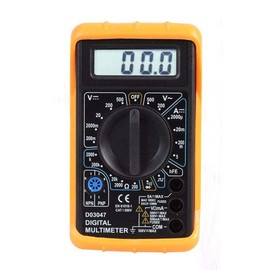 Duratool D03047 500 V AC/DC Manual Ranging Digital Multimeter,Yellow