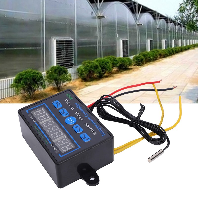 High Temperature Controller 3‑Display Multifunctional Control Switch W88 ‑19~99℃