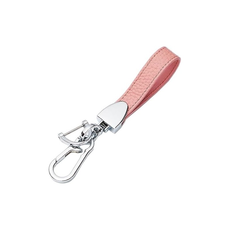 Llavero universal de piel auténtica, llavero de coche resistente, para