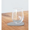 Lind DNA Curve 98863 Glass Coaster Recycled Leather Hippo Anthracite