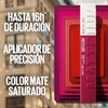Maybelline Labial líquido Super Stay Matte Ink tono 80 ruler,