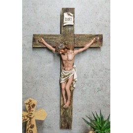 Passion of Jesus Christ Death at Calvary Crucifix Catholic INRI Wall Cross Decor
