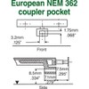 Kadee HO Scale NEM 362 Coupler, 29/64" Center (2pr)