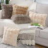 Madizz Pack of 2 Thick Plush Wool Throw Pillow Covers