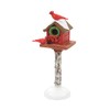 Department 56 Accesorios para Village Collections Cardinal on Christmas Bird